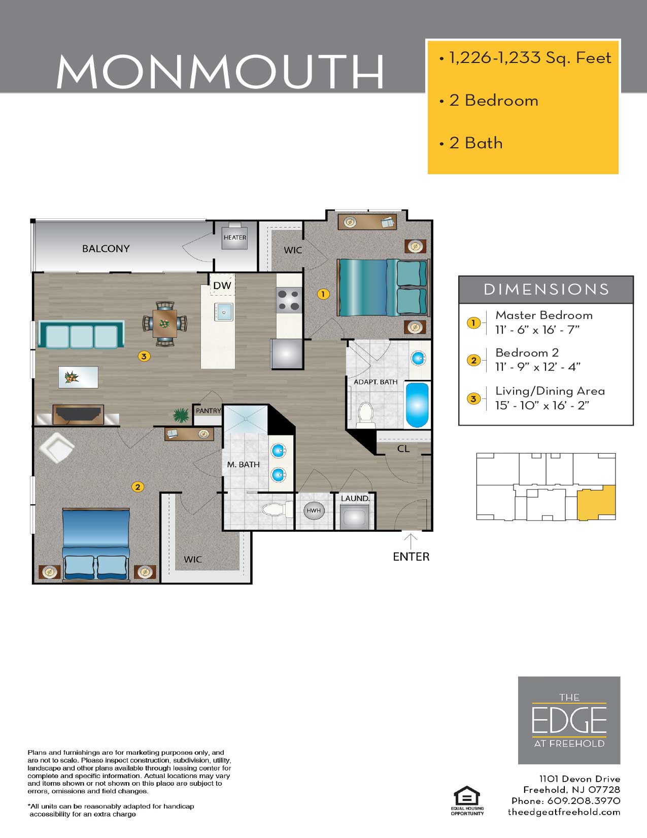 The Edge At Freehold Floor Plan Monmouth