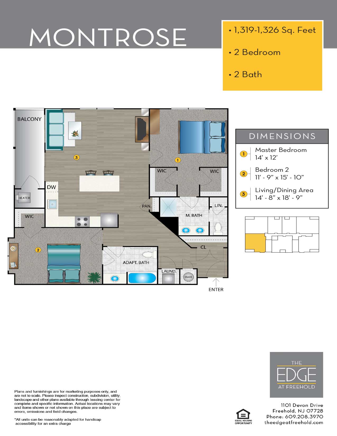 The Edge At Freehold Floor Plan Montrose
