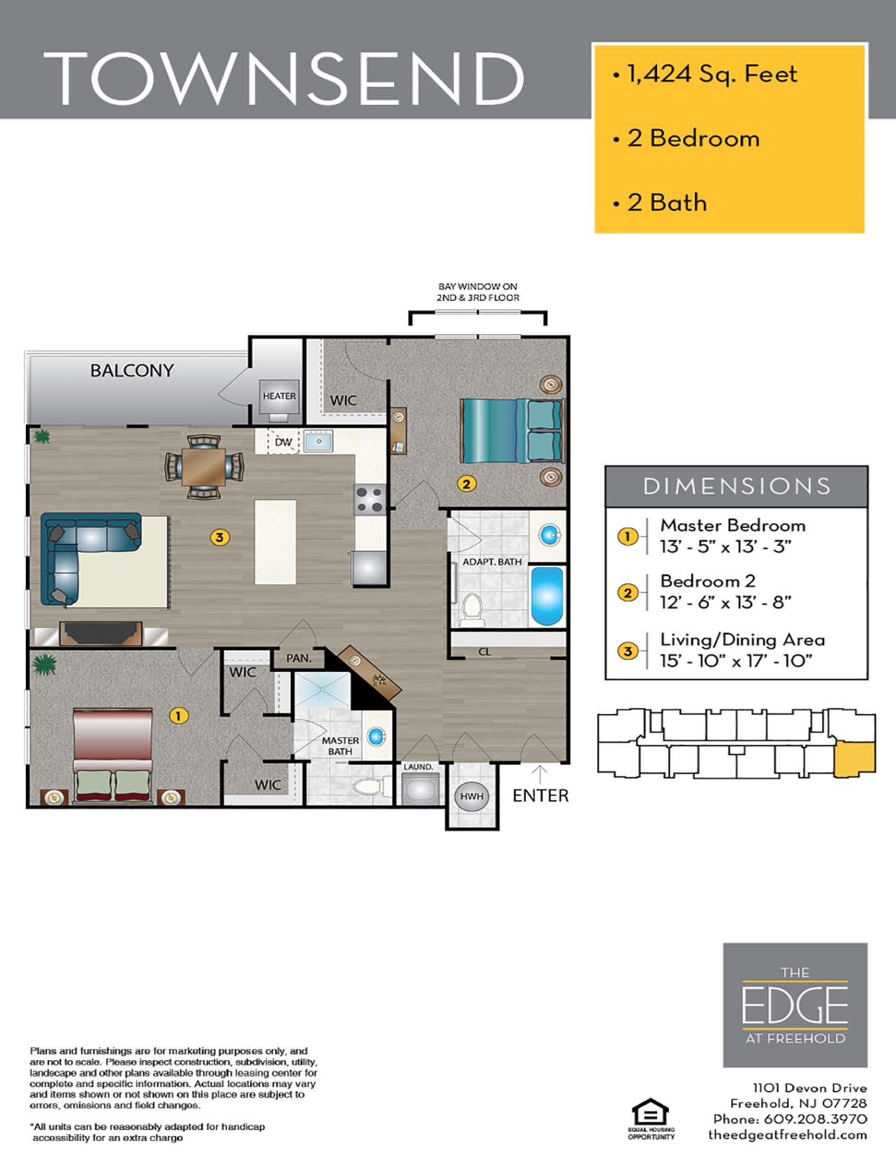 The Edge At Freehold Floor Plan Townsend