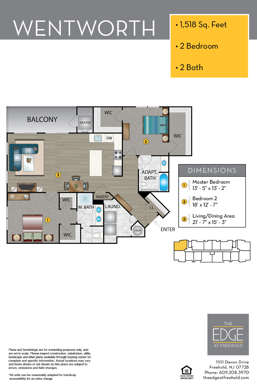 The Edge At Freehold Floor Plan Wentworth