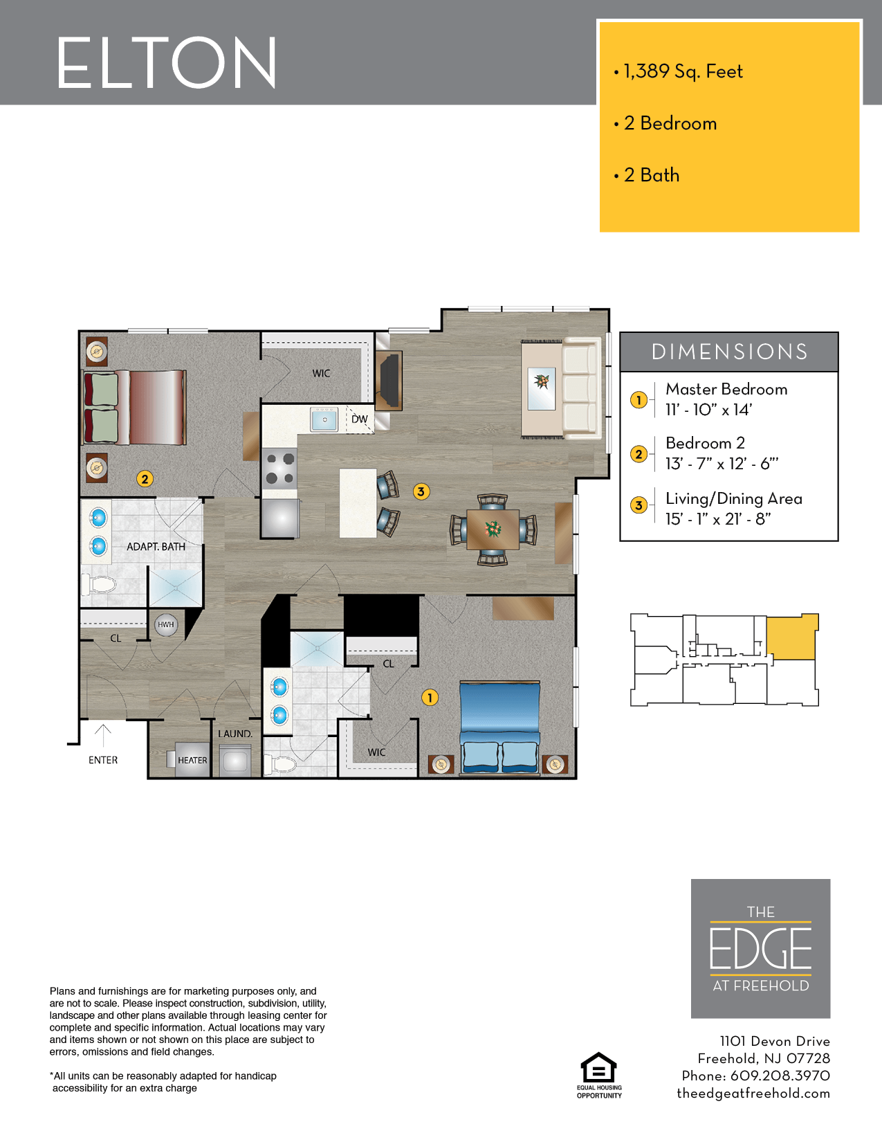 The Edge At Freehold Floor Plan Elton